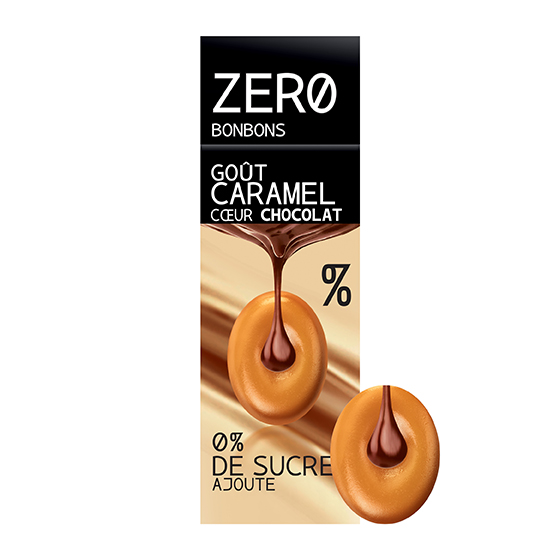 Caramel coeur chocolat